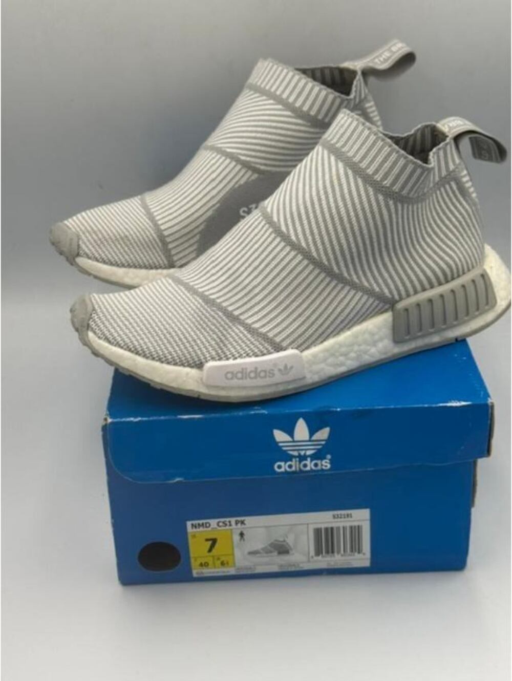 Adidas NMD City Sock Primeknit (S32191) Light Grey M7/W8